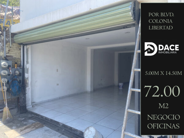 LOCAL EN RENTA COLONIA LIBERTAD CULIACAN